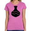 Ladies Heavy Cotton 100% Cotton T Shirt Thumbnail