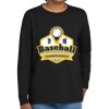 Youth Heavy Cotton 100% Cotton Long Sleeve T Shirt Thumbnail